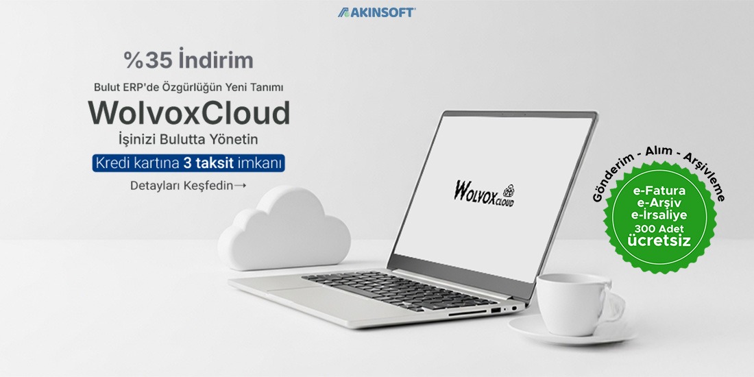 WolvoxCloud %35 İndirim — AKINSOFT resmî kampanya görseli