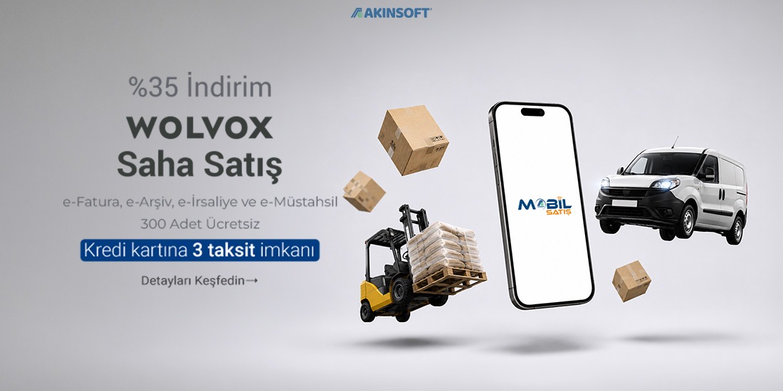 Wolvox Saha Satış %35 İndirim — AKINSOFT resmî kampanya görseli
