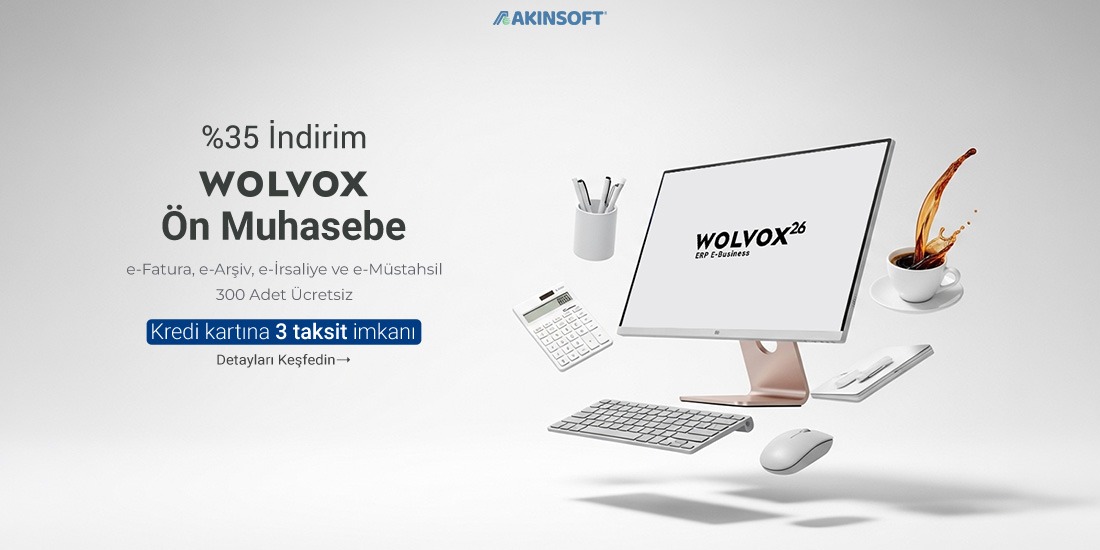 WOLVOX26 %35 İndirim — AKINSOFT resmî kampanya görseli